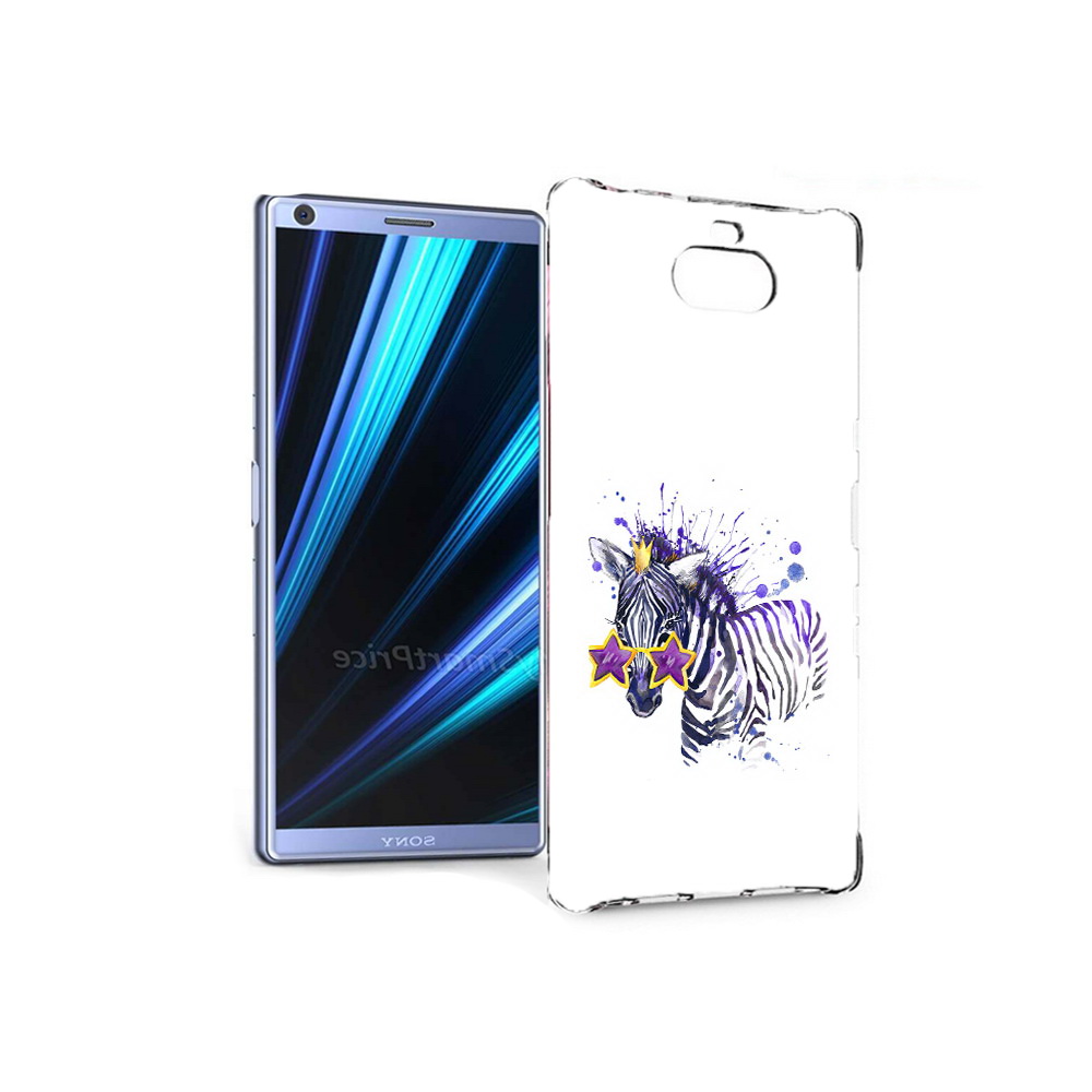 

Чехол MyPads Tocco для Sony Xperia 10 акварельная зебра (PT125953.225.215), Прозрачный, Tocco
