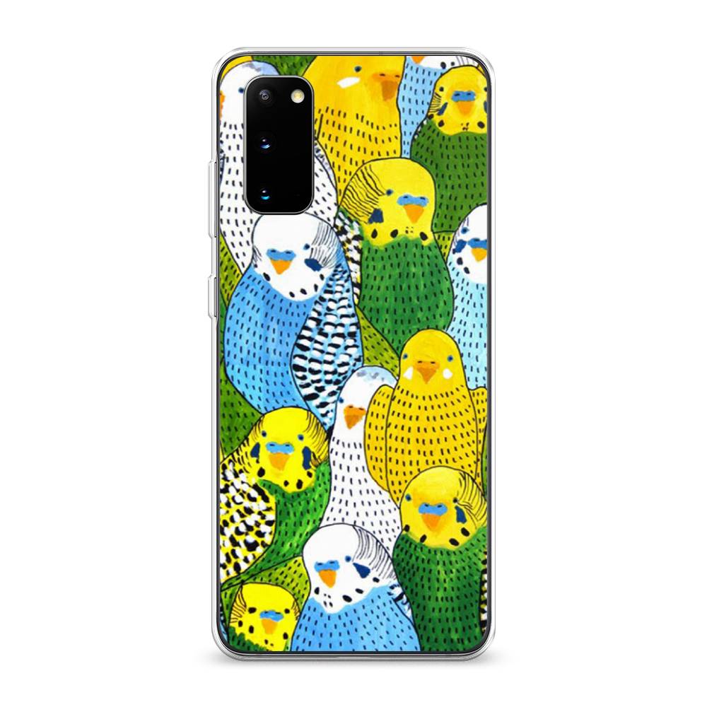 

Чехол Awog на Samsung Galaxy S20 "Попугаи", Разноцветный, 29250-1