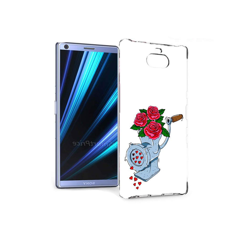 

Чехол MyPads Tocco для Sony Xperia 10 Цветочные сердца (PT125953.225.199), Прозрачный, Tocco