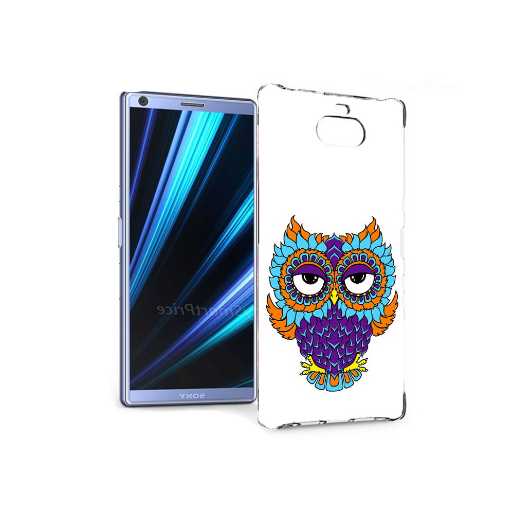 

Чехол MyPads Tocco для Sony Xperia 10 Цветная сова (PT125953.225.198), Прозрачный, Tocco