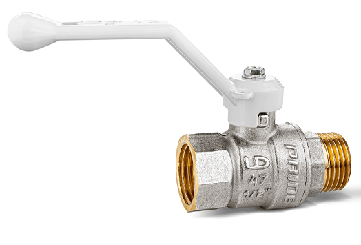 

Кран шаровой LD 1 1/2" ВН (рычаг) серия Pride 47.40.В-Н.Р белый