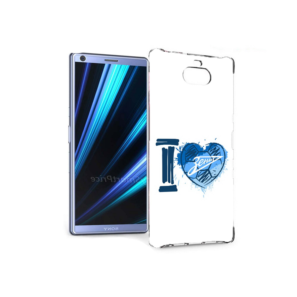 

Чехол MyPads Tocco для Sony Xperia 10 ФК я люблю зенит (PT125953.225.186), Прозрачный, Tocco