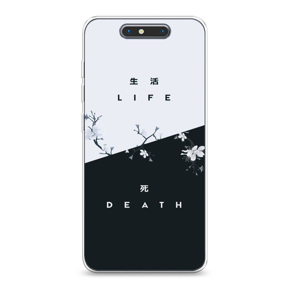 

Чехол Awog на ZTE Blade V8 / ЗТЕ Блэйд V8 "Life and death", Разноцветный, 131250-7
