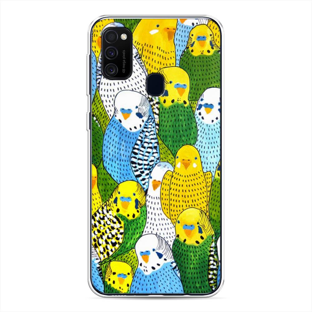 

Чехол Awog на Samsung Galaxy M21/M30s "Попугаи", Разноцветный, 29750-1