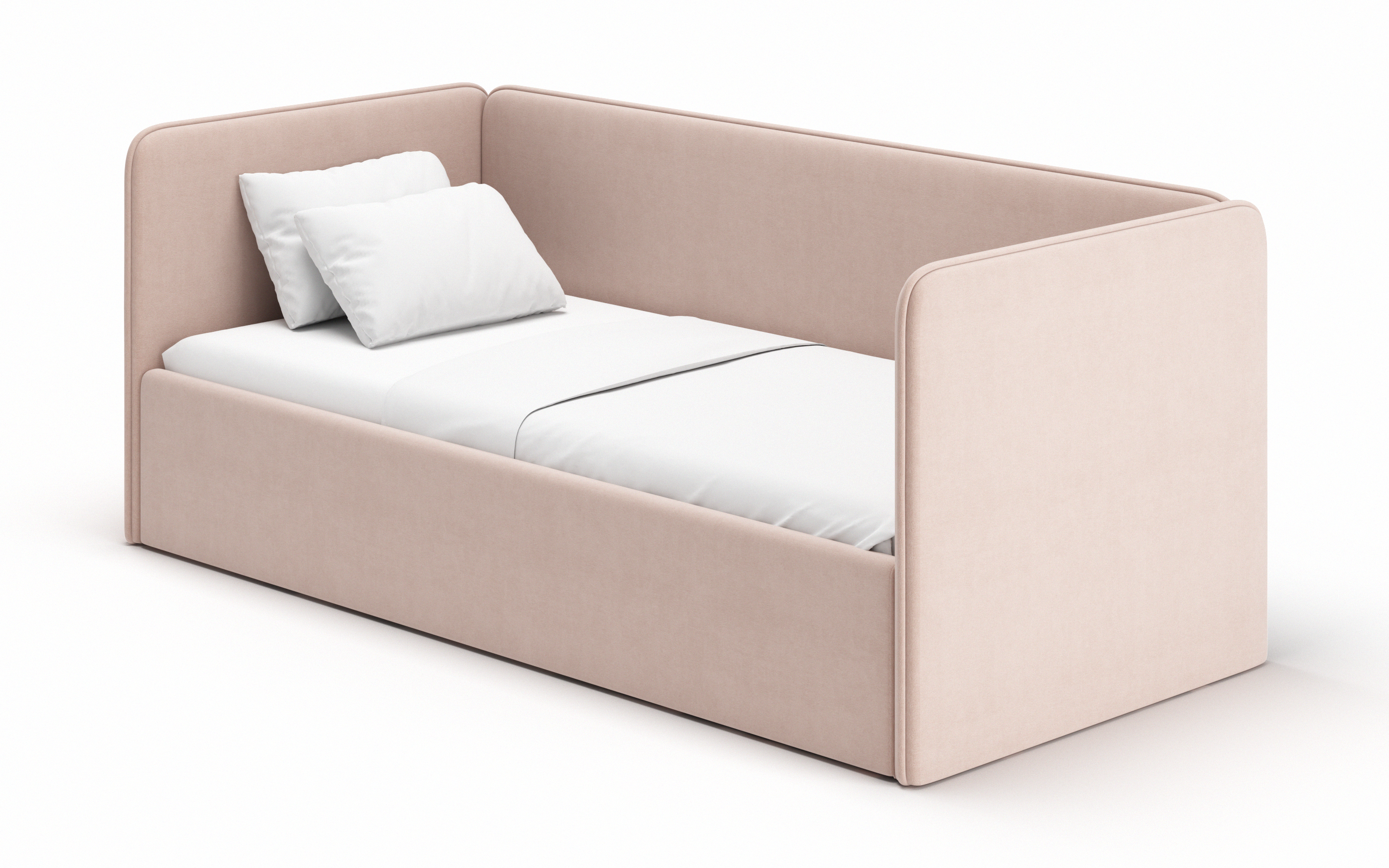 

Диван-кровать детский Romack Leonardo 90x200 см, с ящиком для белья, бежевый, 1200_118