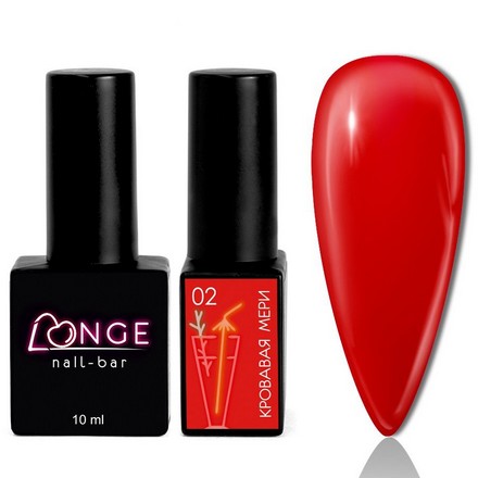 

Гель-лак LONGE nail-bar Кровавая Мэри №02