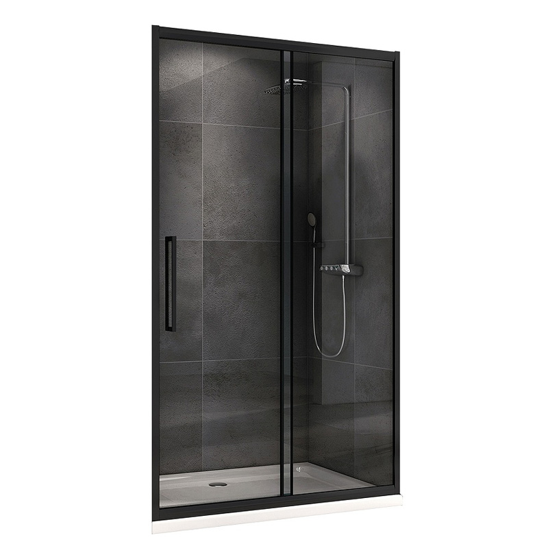

Душевая дверь Abber Schwarzer Diamant 160 AG30160B профиль Черный стекло прозрачное, Schwarzer