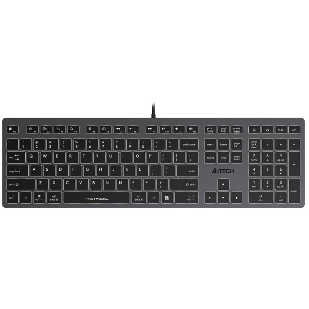 Проводная клавиатура A4Tech FX60 Gray/Black