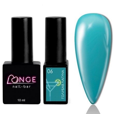 

Гель-лак LONGE nail-bar Голубая лагуна №06