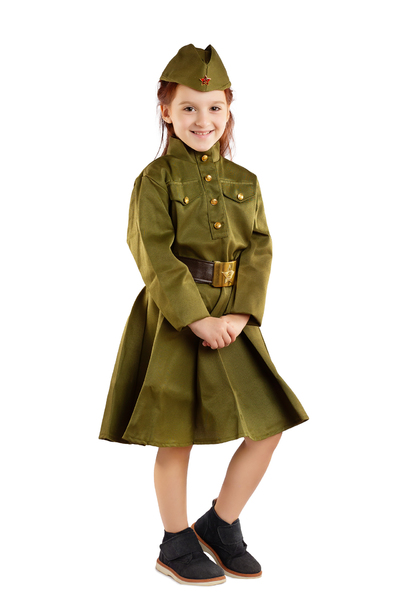 фото Карнавальный костюм для девочек бока цв. зеленый р. 146