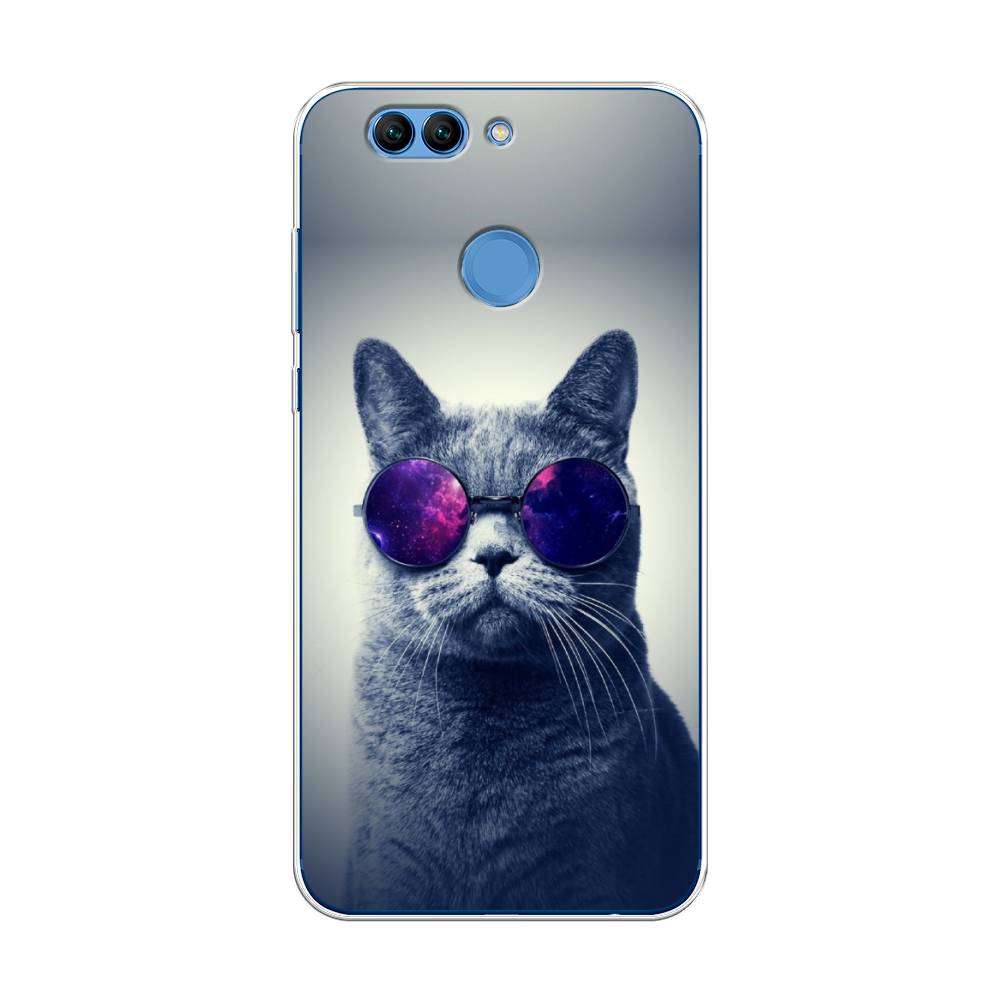

Чехол Awog на Huawei Nova 2 Plus "Космический кот", Разноцветный, 63050-1