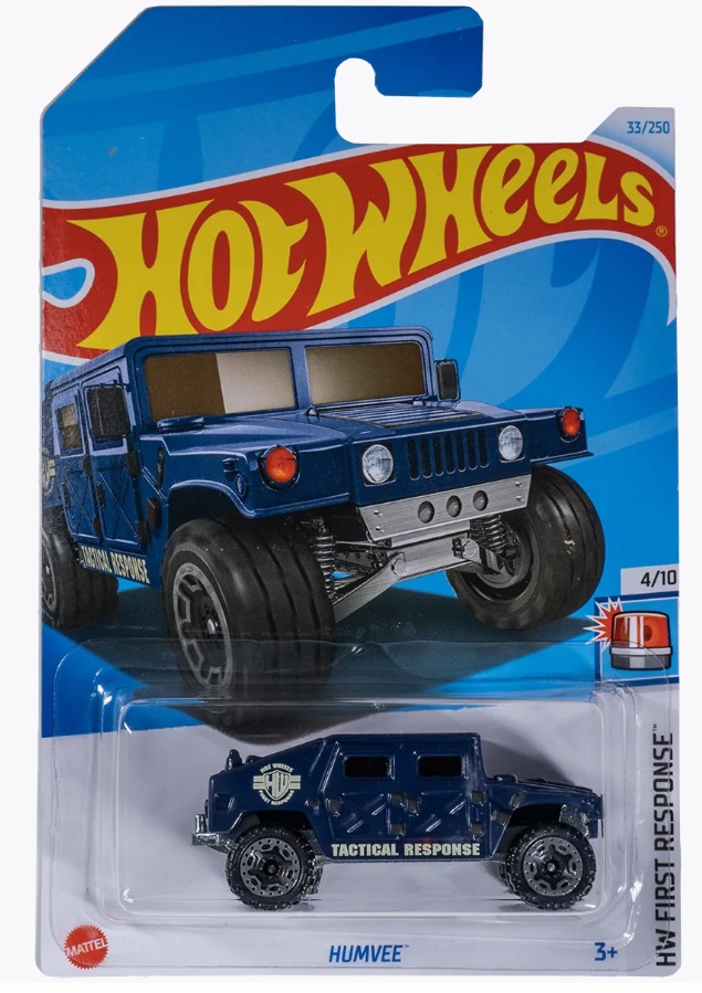 

Машинка базовой коллекции Hot Wheels HUMVEE синяя C4982 HTD00, Синий, C4982