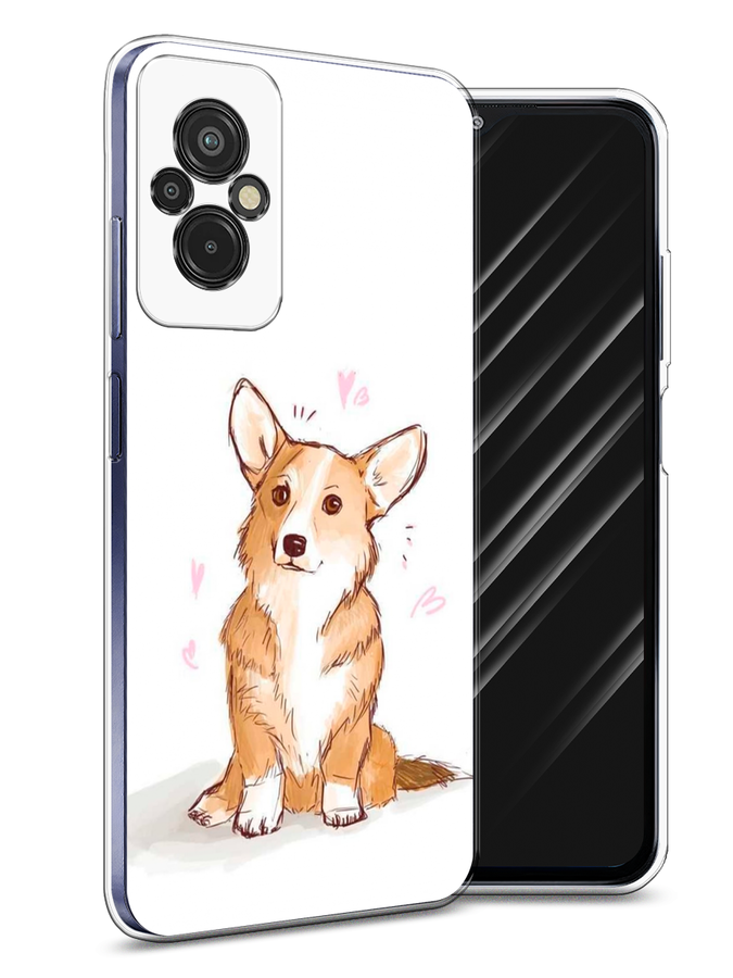 

Чехол Awog на Xiaomi Redmi 11 Prime 4G "Корги любовь", Бежевый;белый, 316850-1