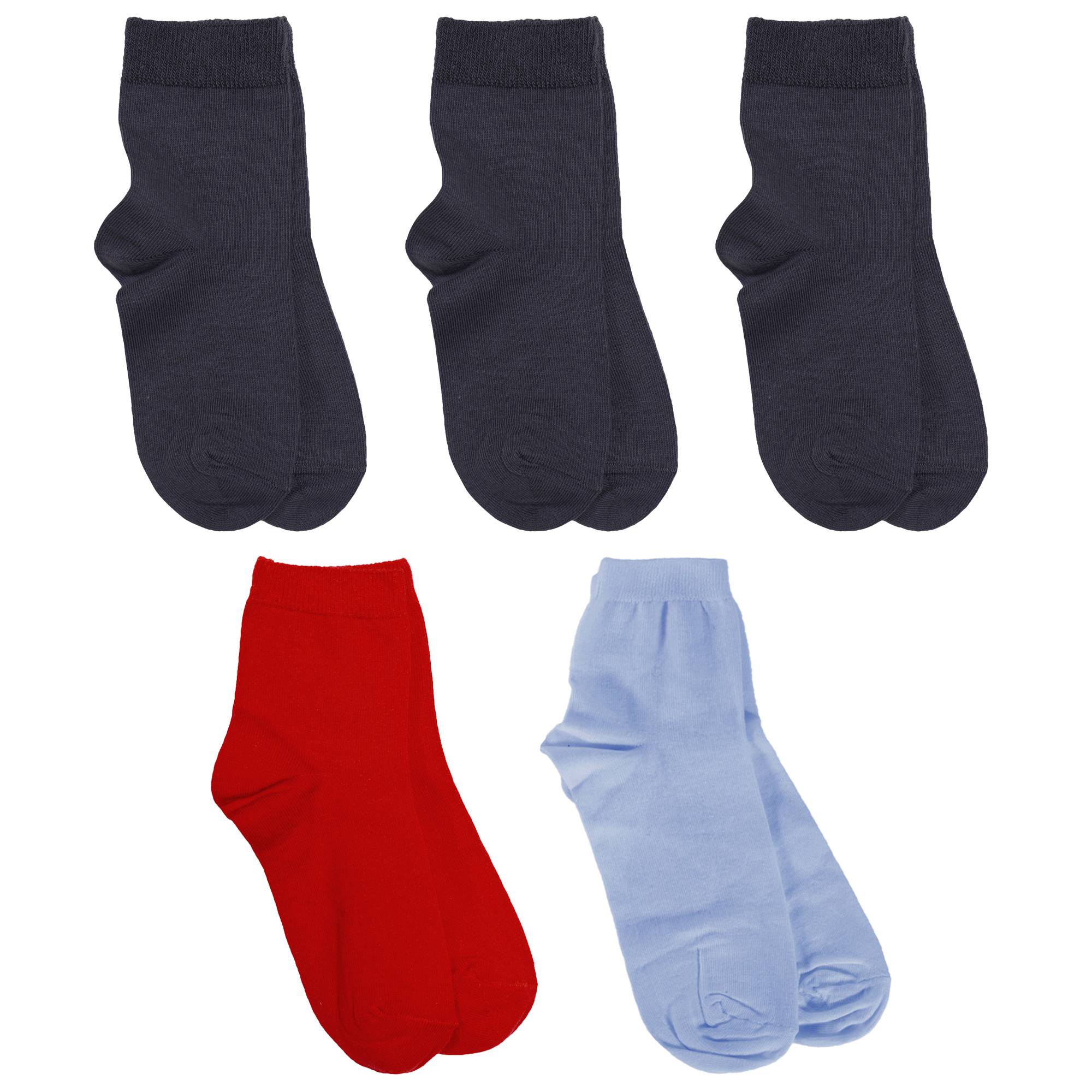 

Носки детские Rusocks 5-Д-25, серый; красный; голубой, 18-20, 5-Д-25