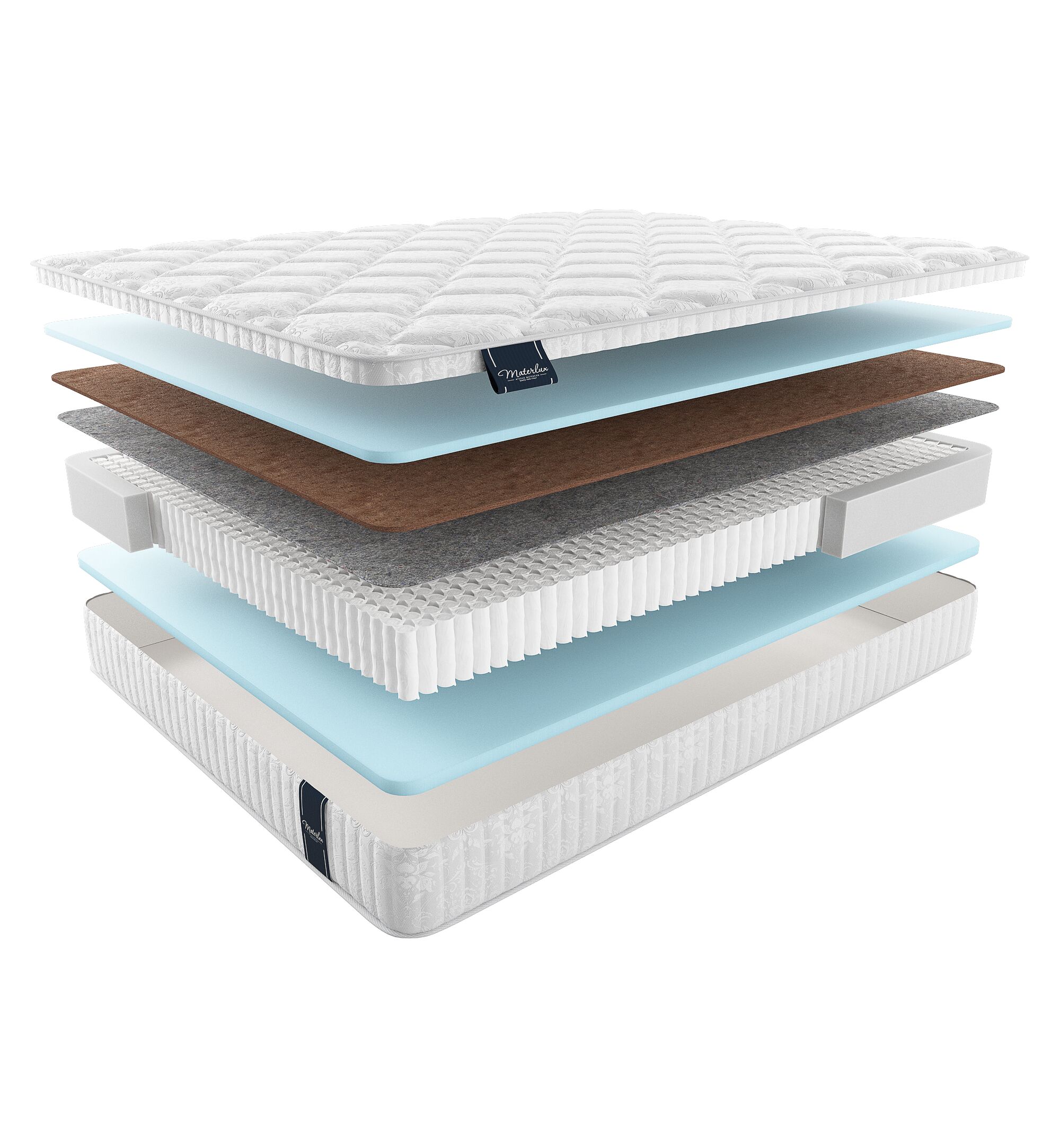 

Матрас Materlux Light Mintaro Multi 140х205, Бежевый;белый;серый;серебристый, Mintaro Multi