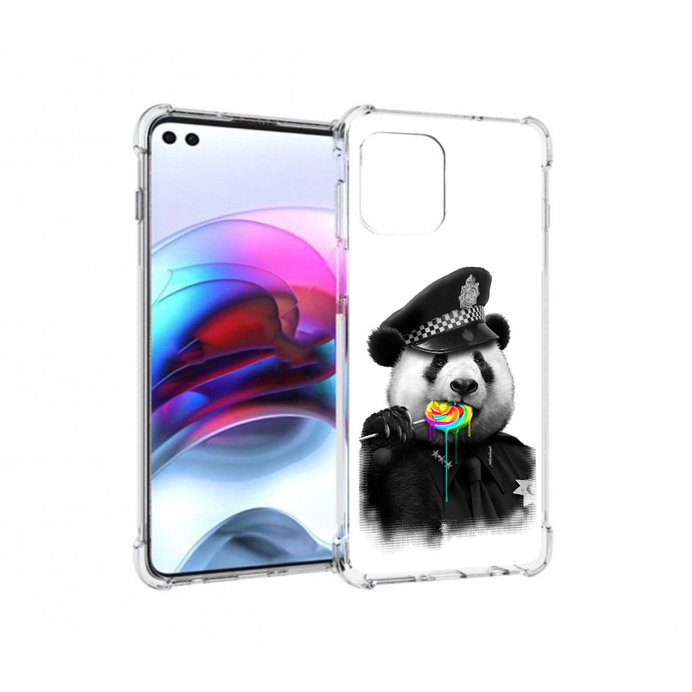 

Чехол MyPads Tocco для Motorola Edge Панда полиция (PT157712.351.130), Прозрачный, Tocco