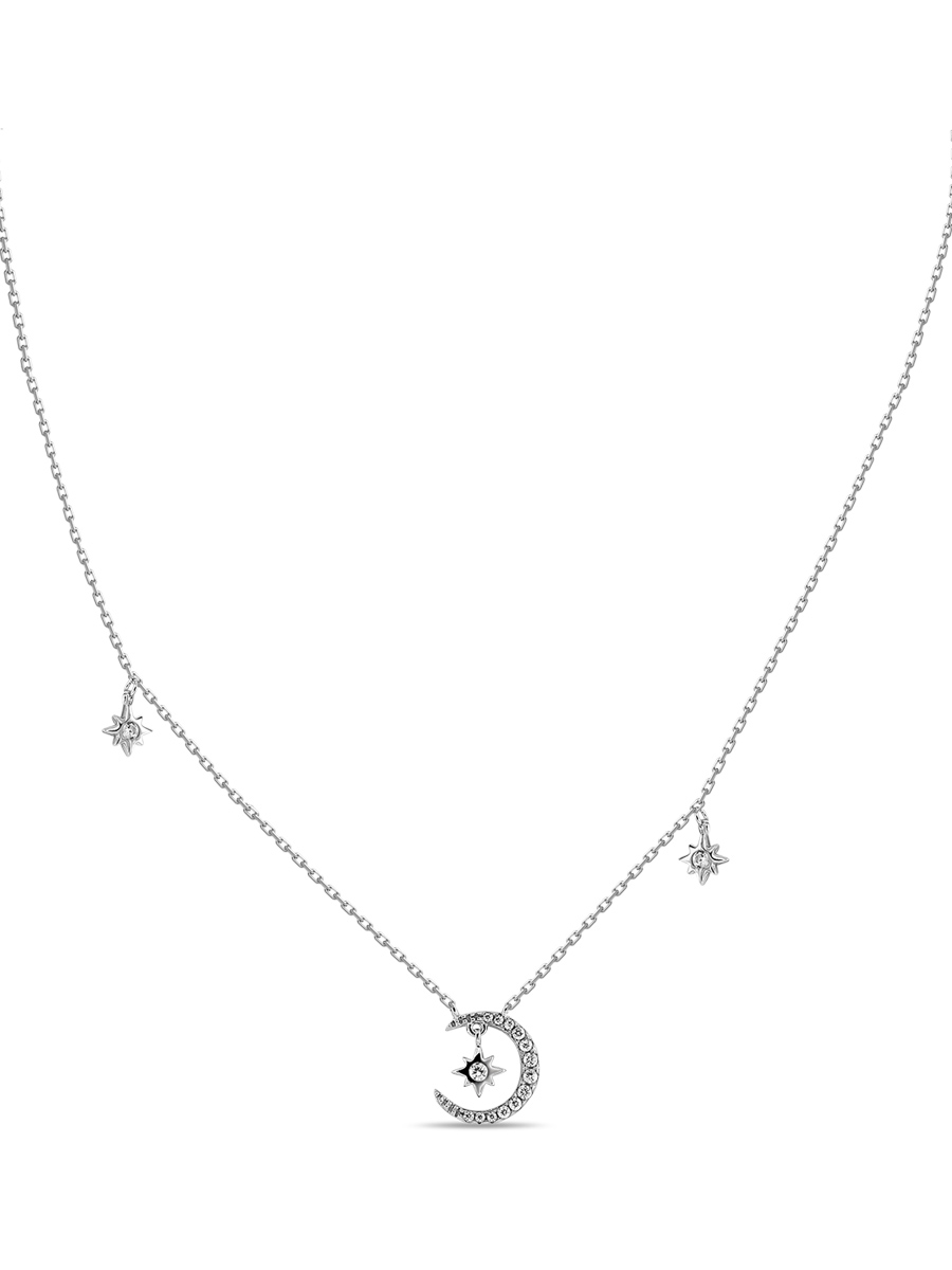 Колье из серебра с фианитом 50 см MIUZ Diamonds (Московский ювелирный завод) N2036-PR-2552
