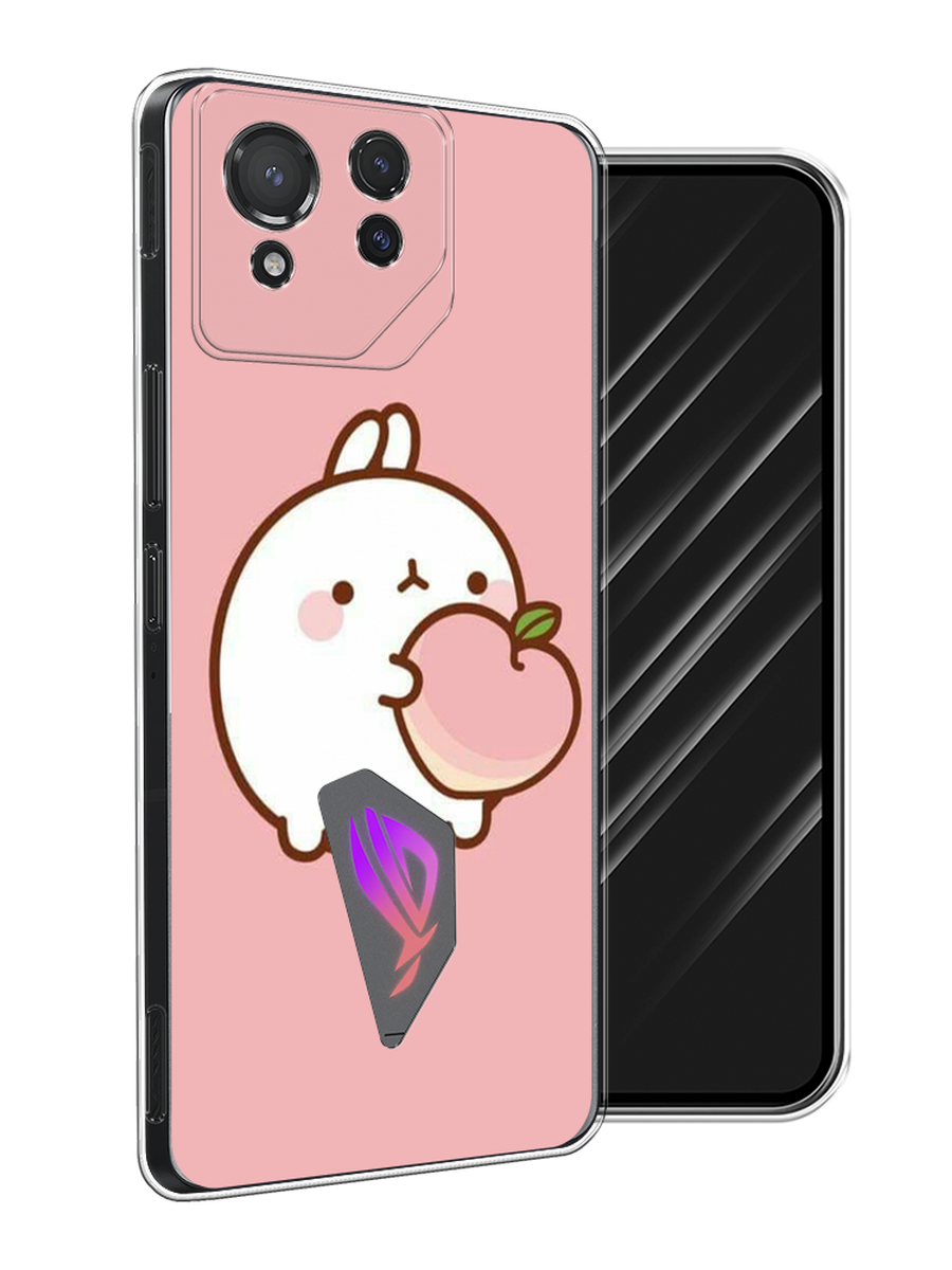 

Чехол Awog на Asus ROG Phone 8 "Кролик с персиком", Розовый;бежевый, 45150-1