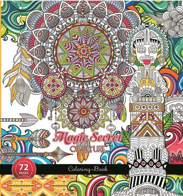 

Раскраска-антистресс Bourgeois 36 листов, 27х27 см, "Magic secret" , 0705 (1602), Magic secret
