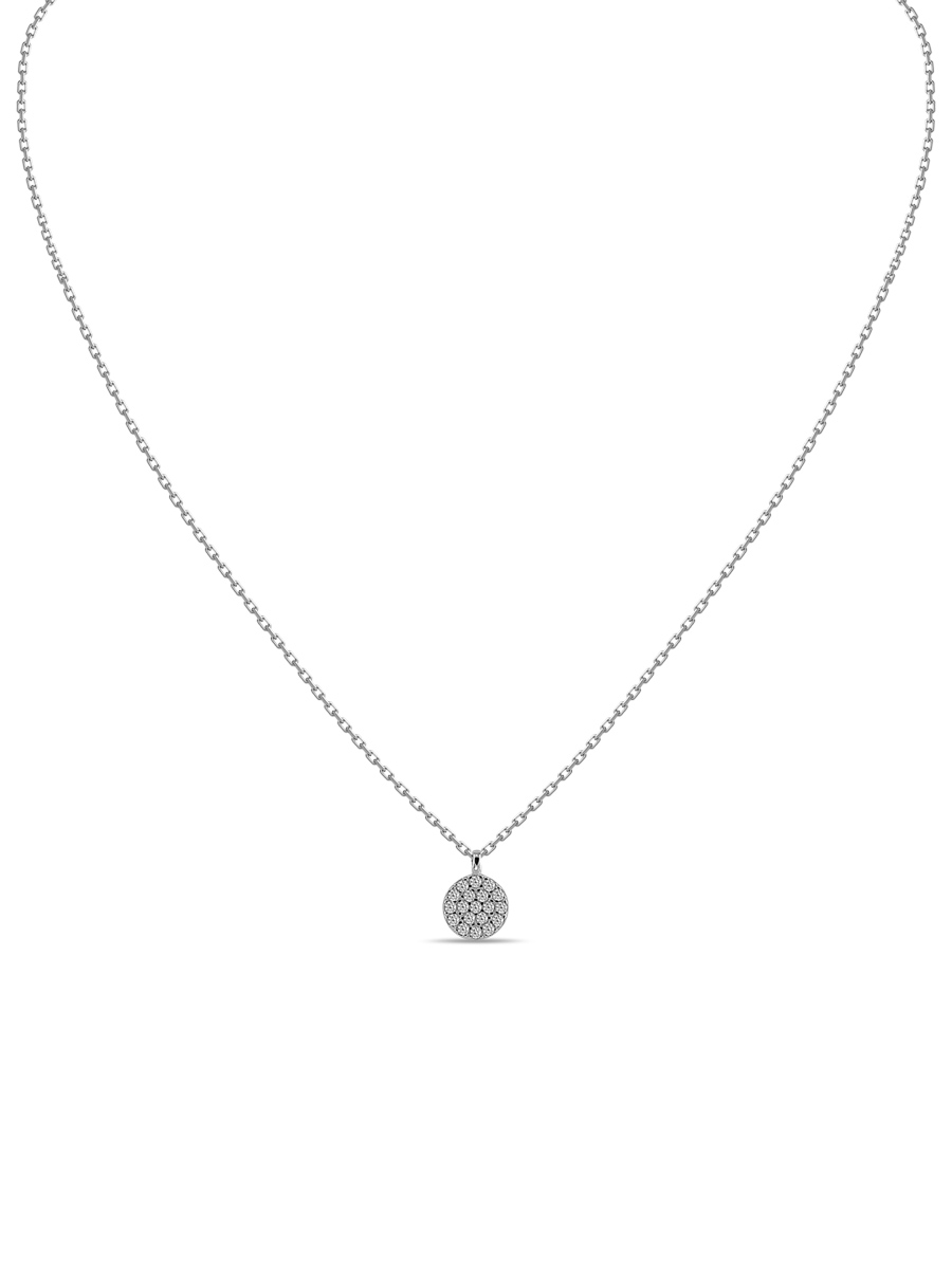 Колье из серебра 45 см MIUZ Diamonds (Московский ювелирный завод) N2036-PR-2592, фианит