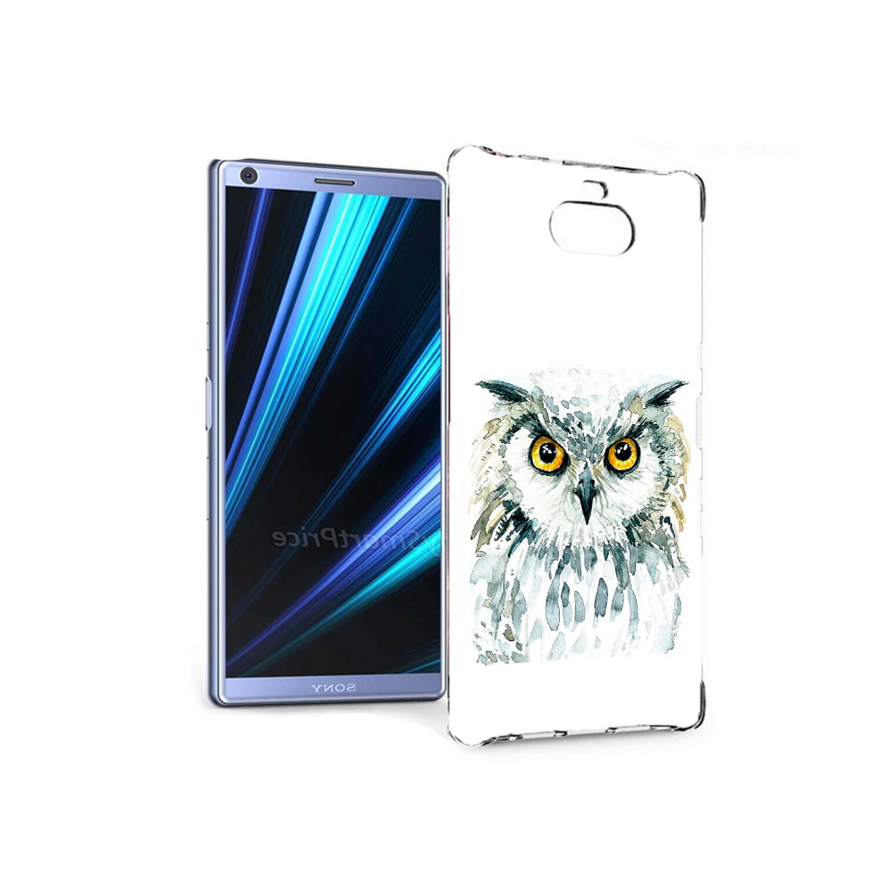 

Чехол MyPads Tocco для Sony Xperia 10 Серьезная сова (PT125953.225.156), Прозрачный, Tocco