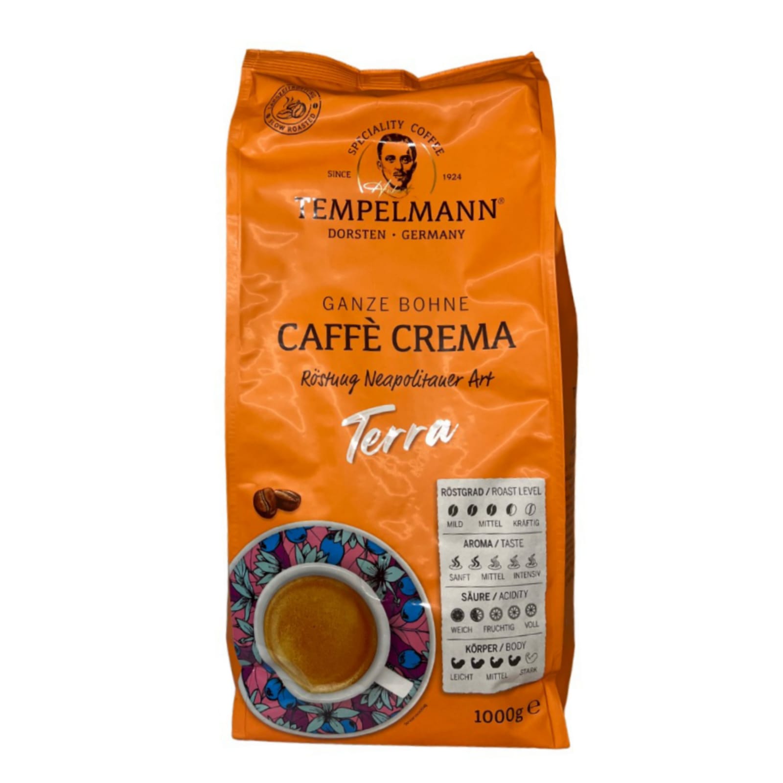 Кофе в зернах Tеmpelmann Caffe Crema Terra, 1 кг