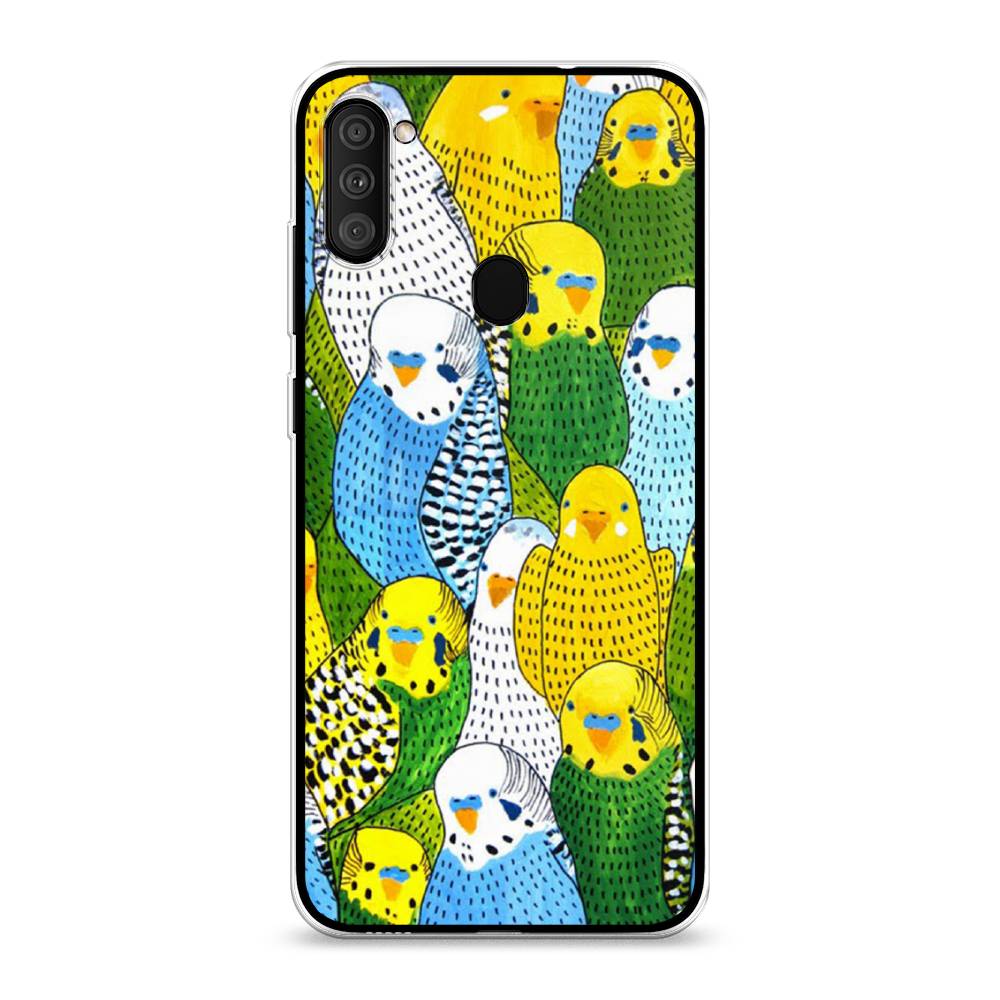 

Чехол Awog на Samsung Galaxy M11 / Самсунг M11 "Попугаи", Разноцветный, 2100650-1