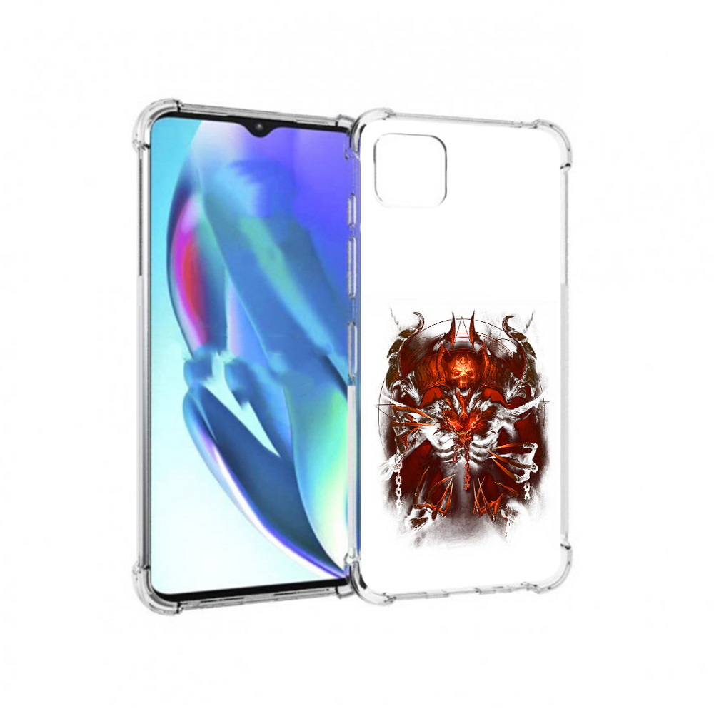 

Чехол MyPads Tocco для Motorola Moto G50 яркий демон (PT227066.350.708), Прозрачный, Tocco