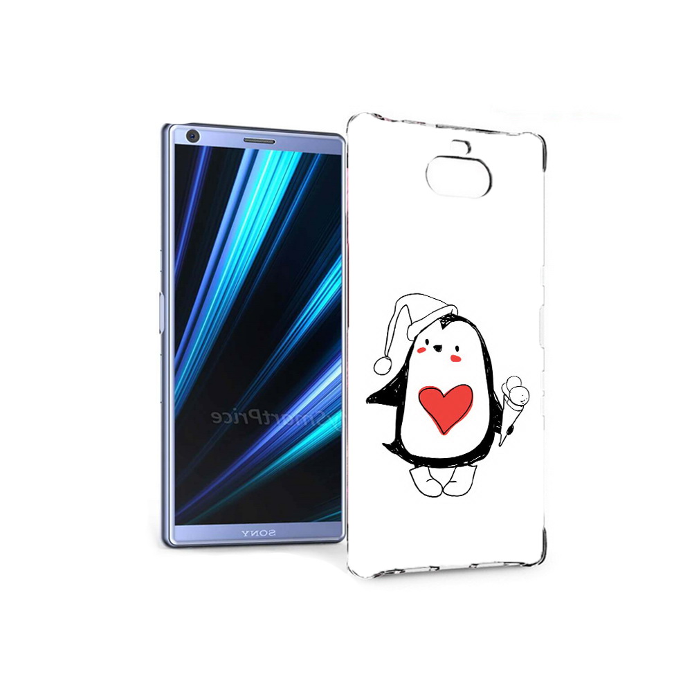 

Чехол MyPads Tocco для Sony Xperia 10 Пингвин с мороженым (PT125953.225.135), Прозрачный, Tocco