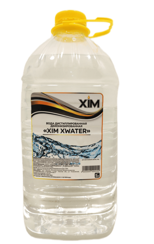 Вода дистиллированная деионизированная «XIM XWATER» 5л