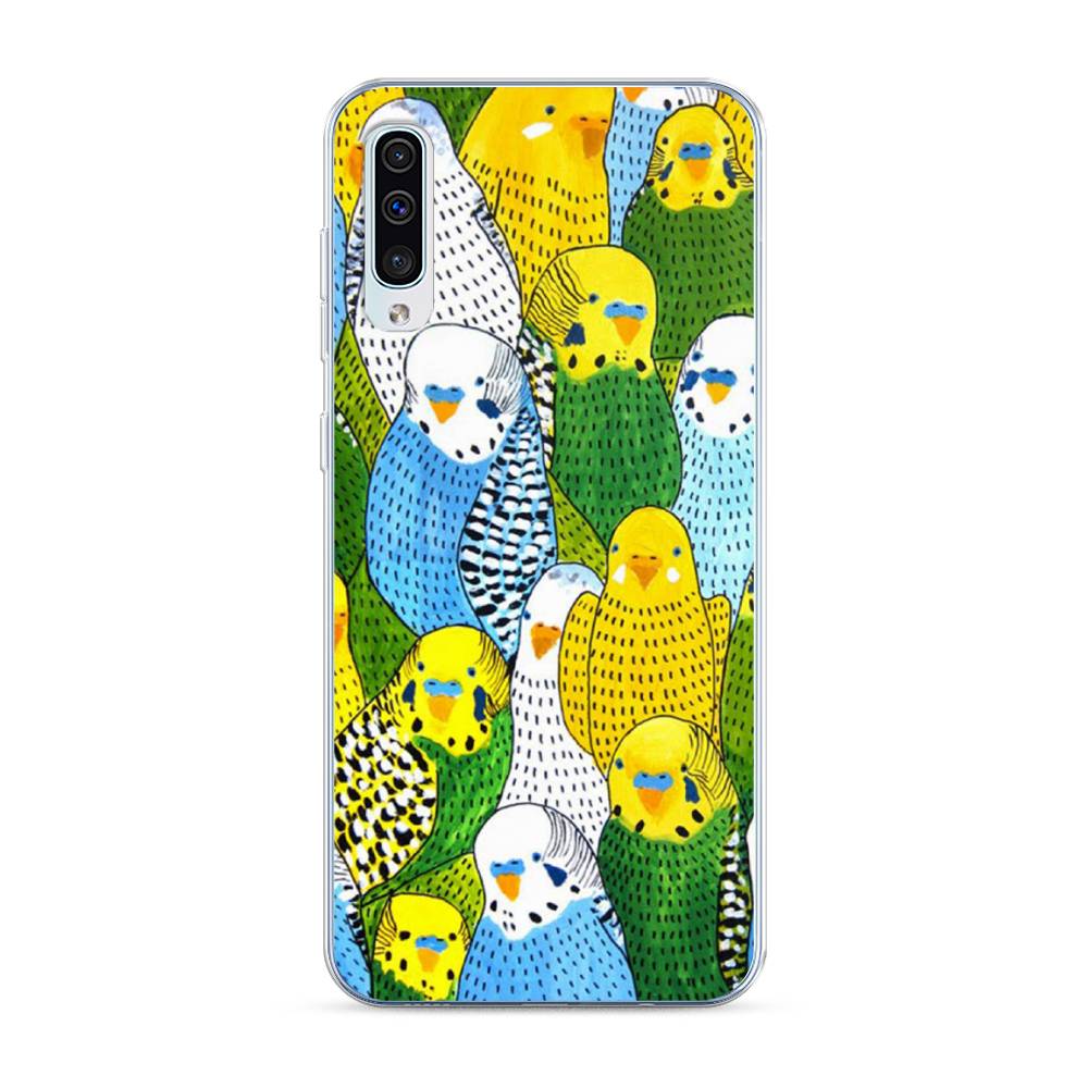 

Чехол Awog на Samsung Galaxy A30s/A50 "Попугаи", Разноцветный, 28850-1
