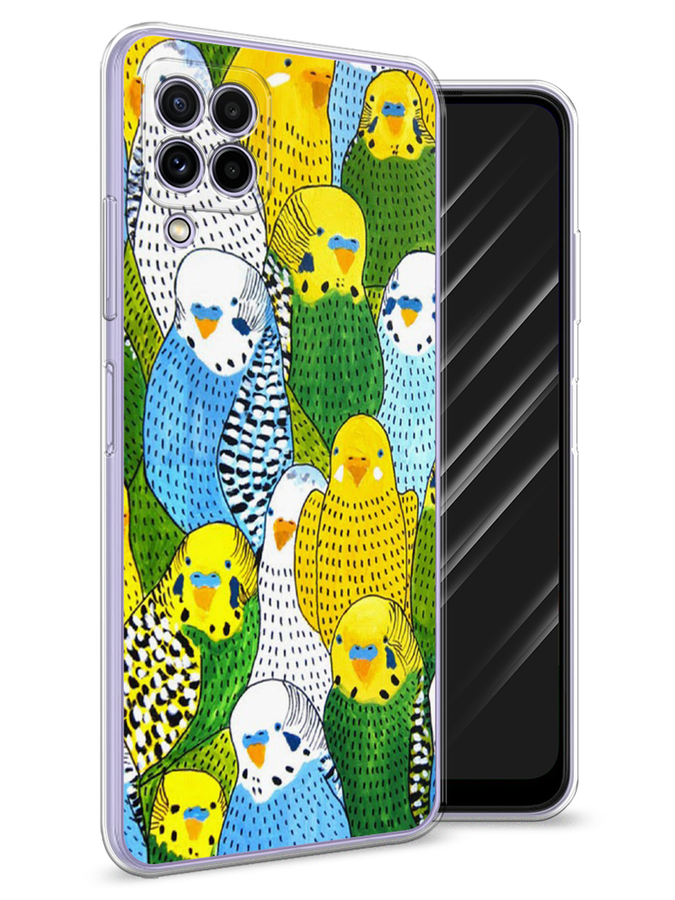 

Чехол Awog на Samsung Galaxy A22 / Самсунг A22 "Попугаи", Разноцветный, 2103150-1