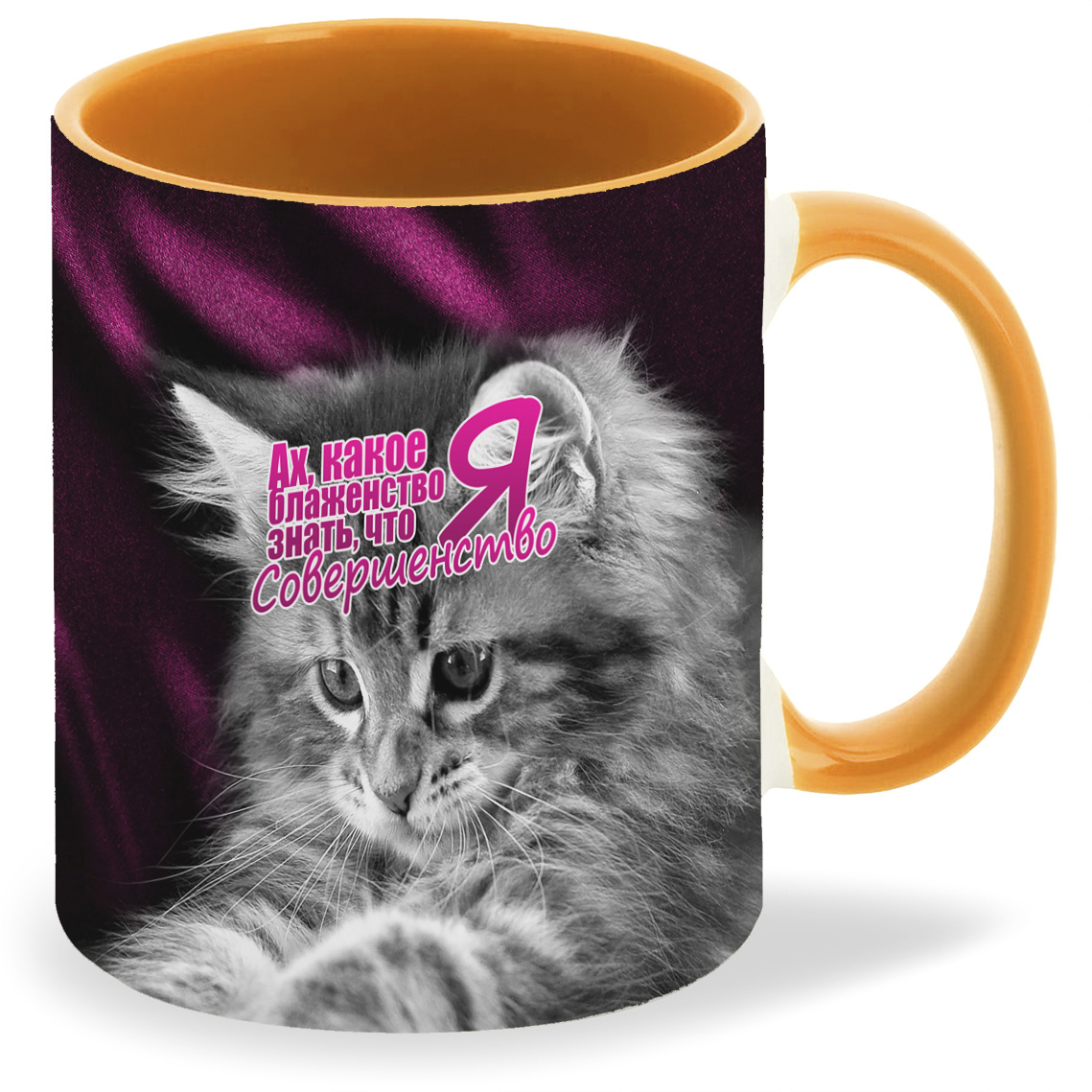 

Кружка CoolPodarok Ах какое блаженство знать что я совершенство Киска, Ах какое блаженство знать что я совершенство Киска