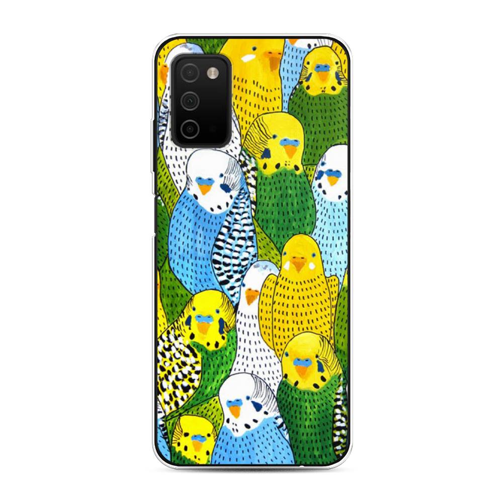 

Чехол Awog на Samsung Galaxy A03S / Самсунг A03S "Попугаи", Разноцветный, 2103250-1