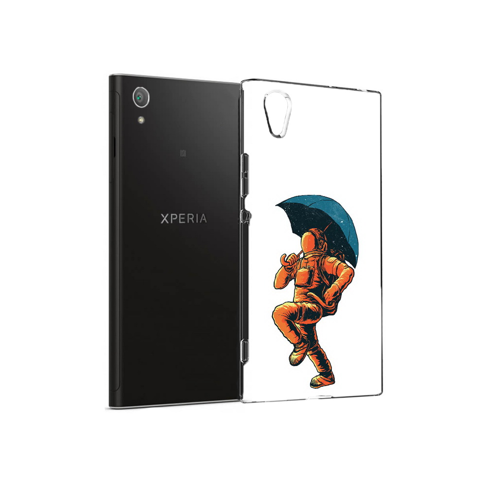 

Чехол MyPads Tocco для Sony Xperia XA1 Plus шагающий космонавт с зонтом (PT77220.224.695), Прозрачный, Tocco