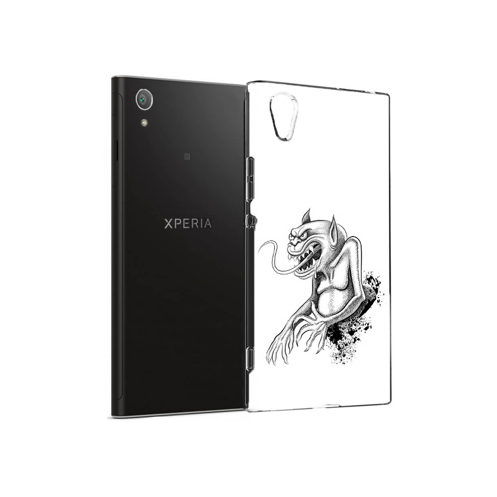 

Чехол MyPads Tocco для Sony Xperia XA1 Plus чорт (PT77220.224.692), Прозрачный, Tocco