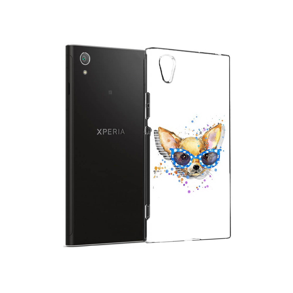 

Чехол MyPads Tocco для Sony Xperia XA1 Plus чихуа-хуа в очках (PT77220.224.691), Прозрачный, Tocco