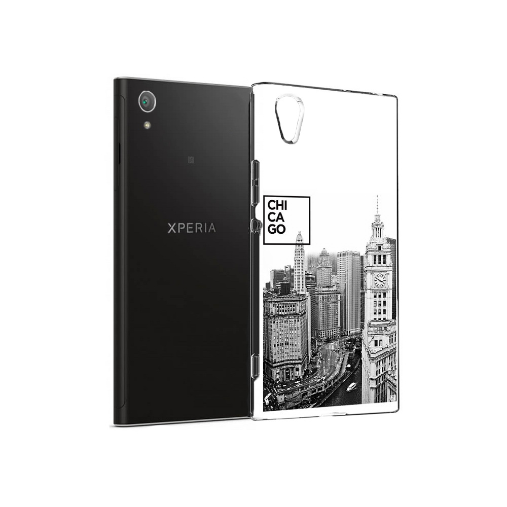 

Чехол MyPads Tocco для Sony Xperia XA1 Plus черно белый чикаго (PT77220.224.689), Прозрачный, Tocco