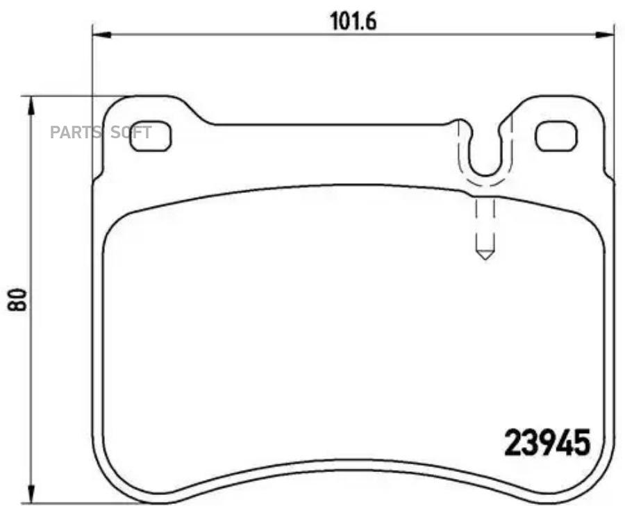 

Тормозные колодки brembo передние p50073