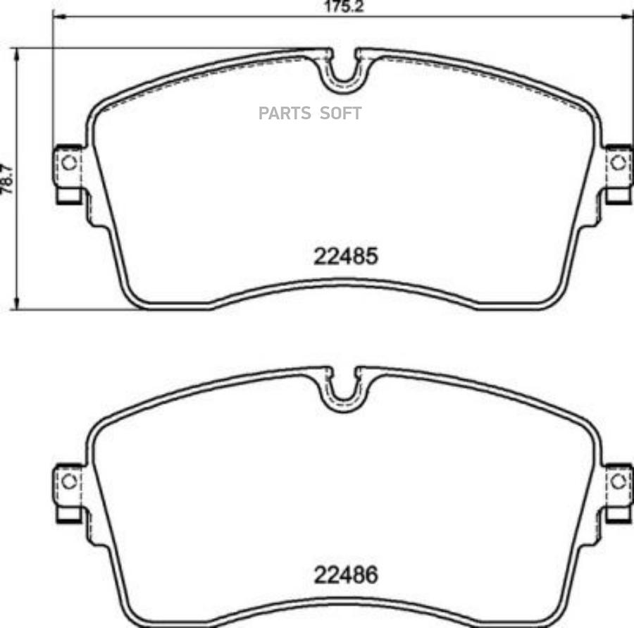 

Тормозные колодки brembo передние дисковые p36036