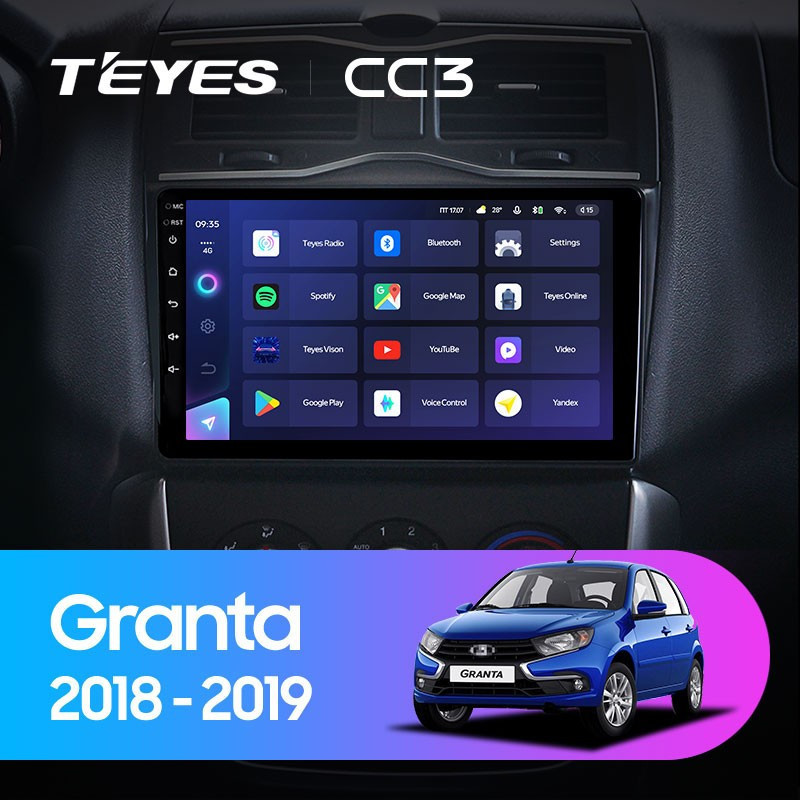

Штатная магнитола Teyes CC3L 4/64 LADA Granta Cross (2018-2019), CC3L