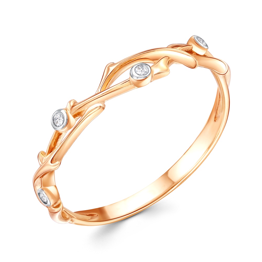 

Кольцо из золота р.  585Gold 301011888, фианит, 301011888