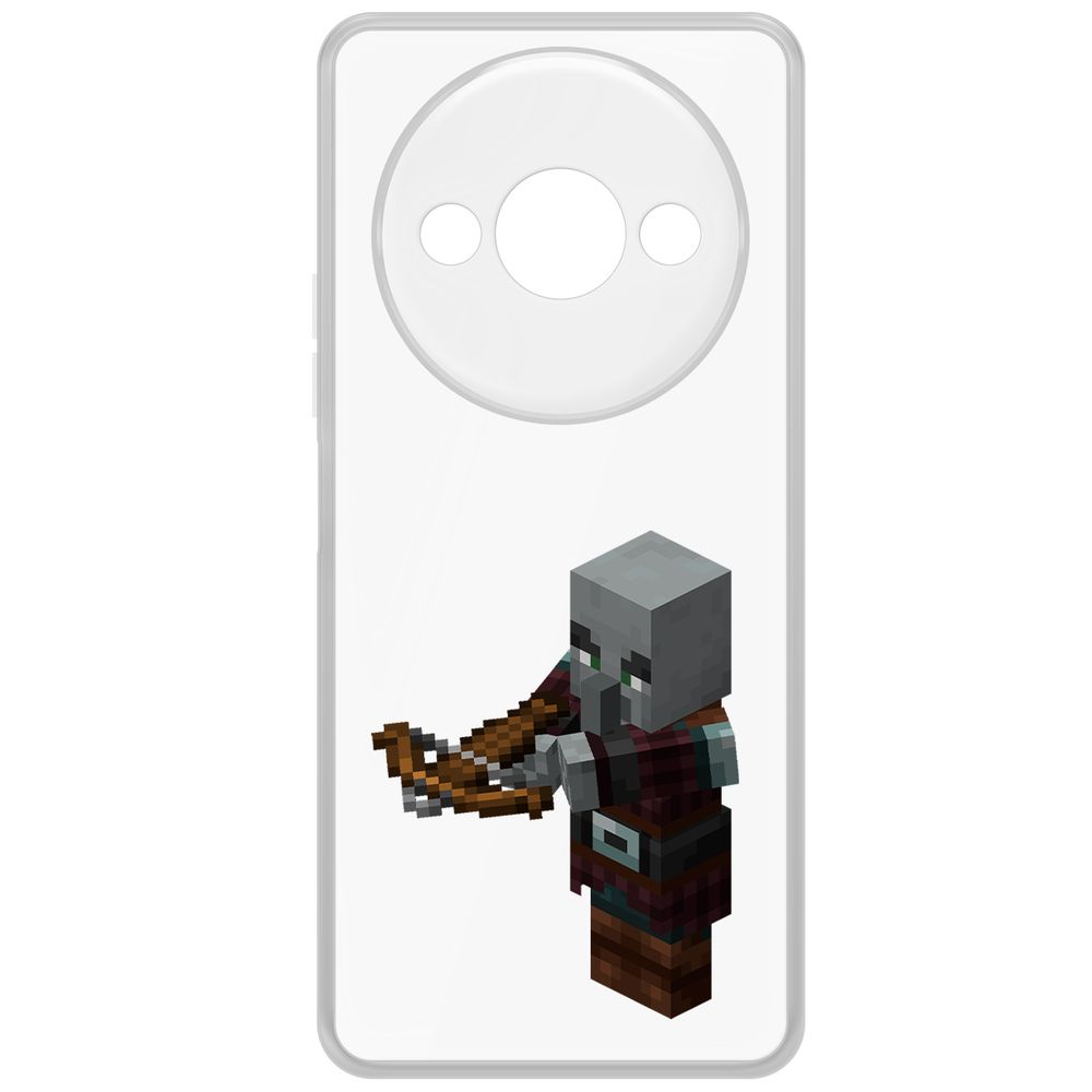 

Чехол-накладка Krutoff Clear Case Minecraft-Разбойник для Xiaomi Redmi A3, Прозрачный