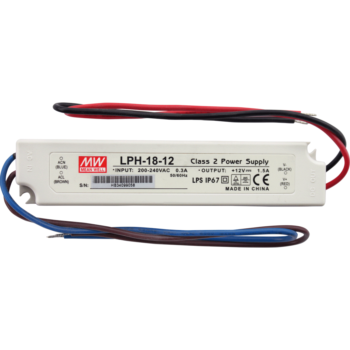 

Блок питания AlcaPlast 230 V AC/12 V DC/18 W, IP67 AEZ320