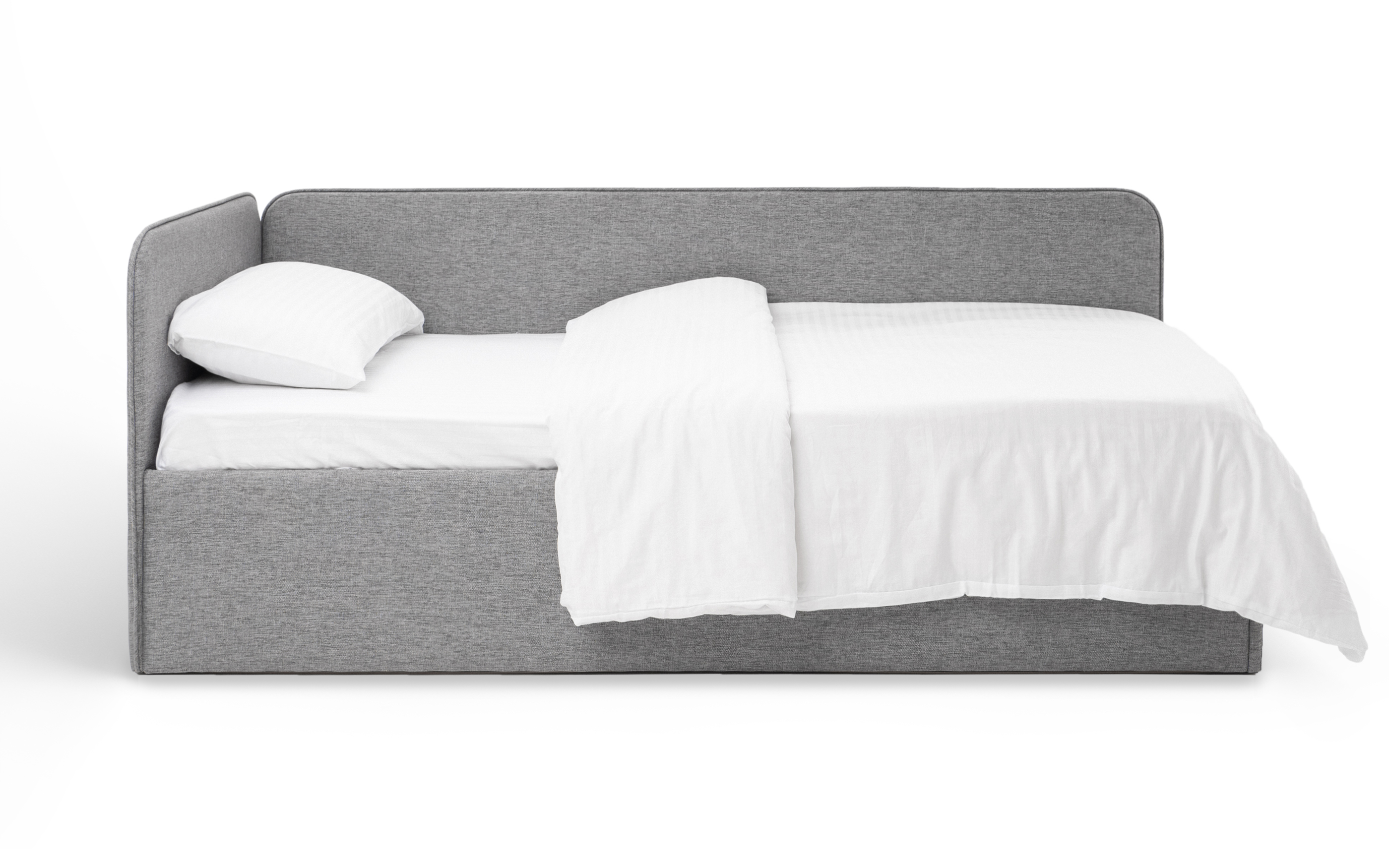 фото Диван-кровать детский romack rafael, 90x200 см, серая рогожка, ящик для белья, 1200_121