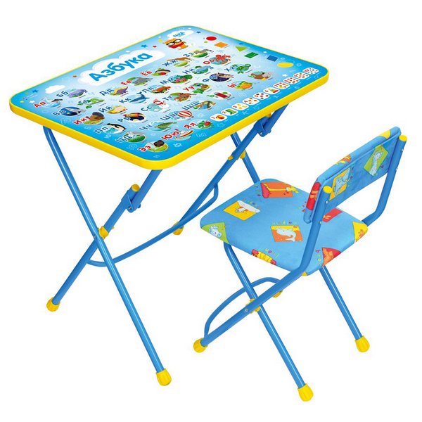 Комплект детской мебели Nika Азбука комплект познайка 2 3 азбука 3 от 1 5 до 3 лет стол выс 50см стул мяг кп2 3