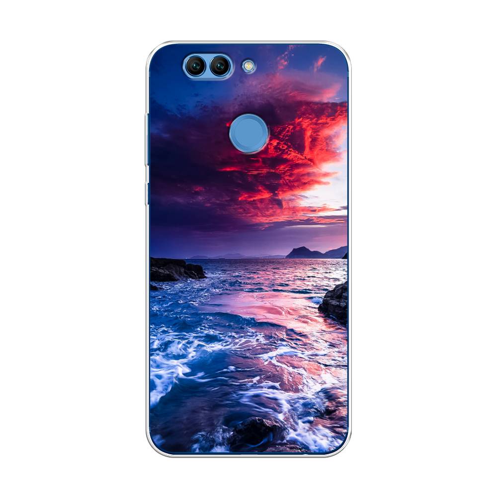 

Чехол Awog на Huawei Nova 2 Plus "Волны 1", Разноцветный, 63050-4