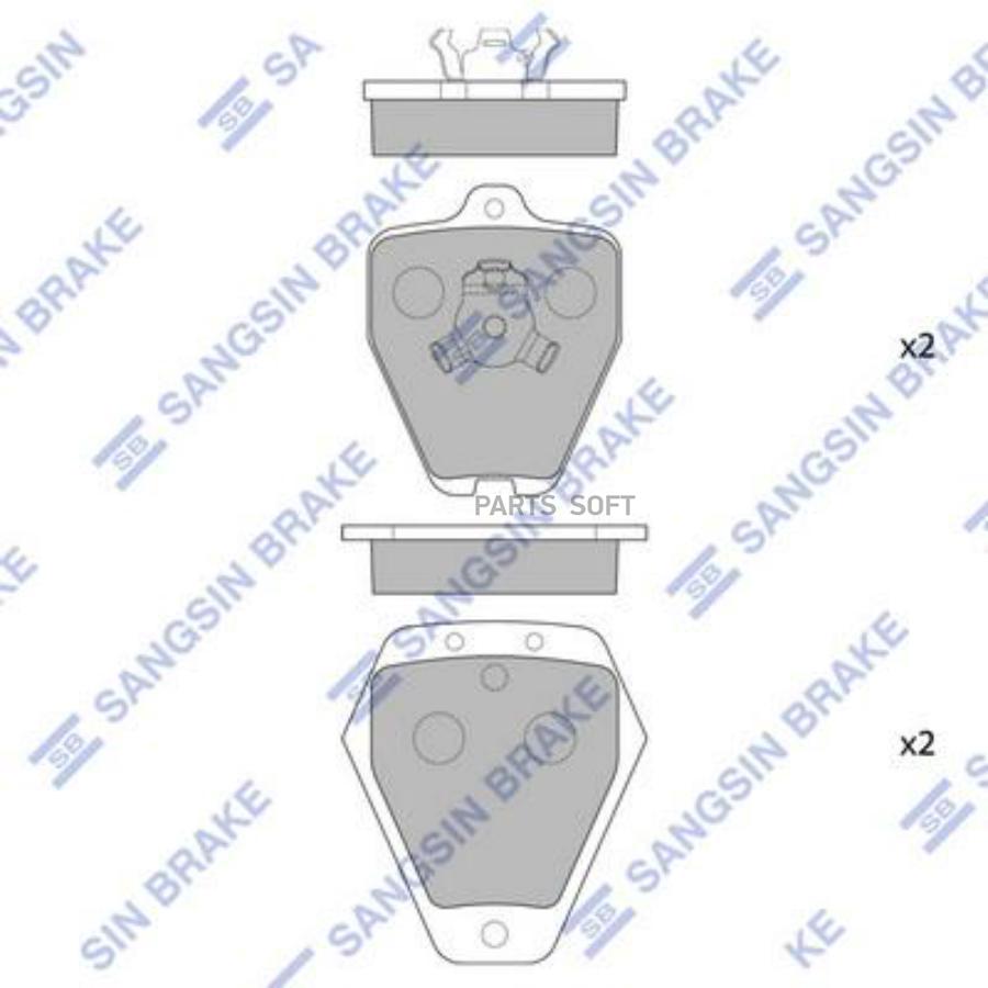 

Тормозные колодки Sangsin brake sp4048