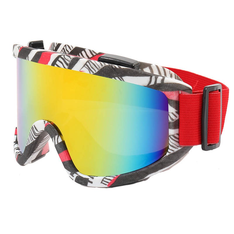 фото Маска горнолыжная маска для сноуборда горнолыжные очки красный aiden-sport