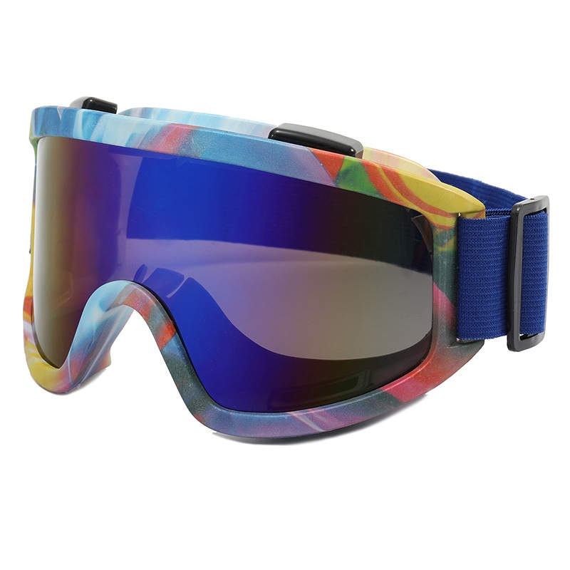 фото Маска горнолыжная маска для сноуборда горнолыжные очки сине-голубой aiden-sport